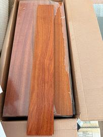 Parquet massello Doussié 10mm - stock 52.5 mq