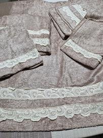 SET 5 PZ BAGNO 100% COTONE