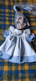 Abitino x bambola vintage baby mia +  scarpe