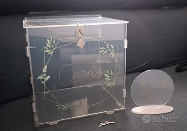 Scatola in plexiglass trasparente 