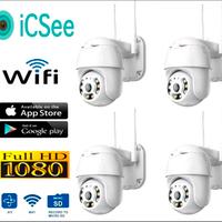 4X TELECAMERA TELECAMERE ESTERNA ICSEE CAM PTZ WIF