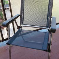 Sedie pieghevoli in alluminio