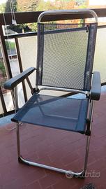 Sedie pieghevoli in alluminio