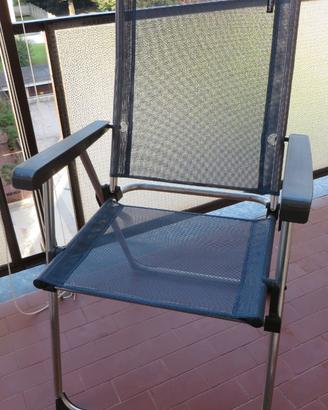 Sedie pieghevoli in alluminio