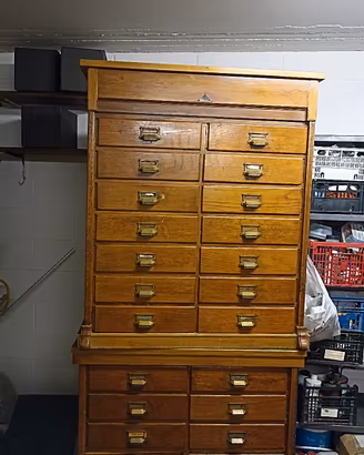 copia cassettiera vintage in legno Move  