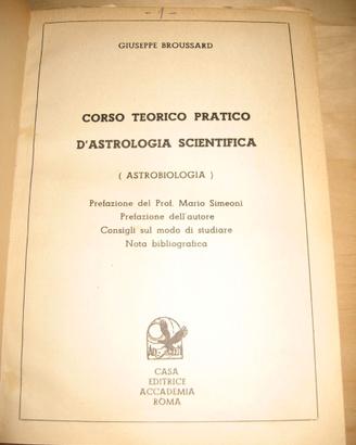 CORSO TEORICO-PRATICO D’ASTROLOGIA SCIENTIFICA
