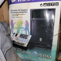 Sistema portatile cassa + mixer Yamaha