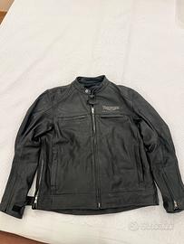 giacca moto pelle triumph
