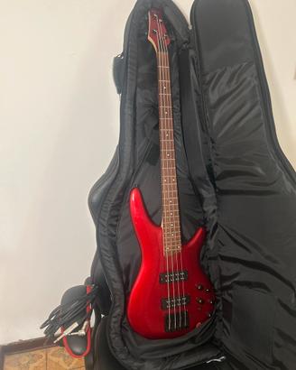 Basso Ibanez SR300EB Candy Apple+ jack+ custodia