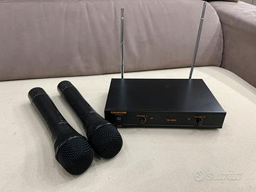 Coppia microfoni wireless karaoke