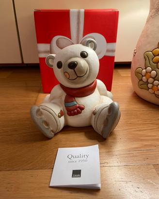 Orso polare Paul THUN con Scii - Con scatola