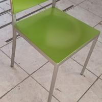 SEDIE VERDE LIME 4 SEDIE DI DESIGN