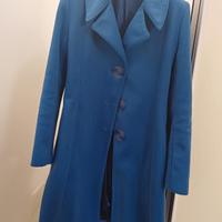 Cappotto sartoriale spigato blu elettrico