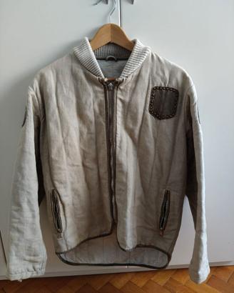 Giacca Vintage Rider Grigio Taglia M uomo