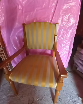 Poltrone legno e tessuto