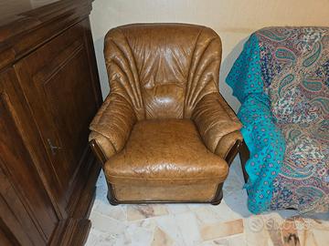 Divano e poltrone in pelle