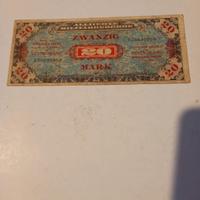 Banconota tedesca 20 Zwanzig Mark 1944