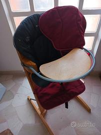 seggiolone/sedia evolutiva in legno 
