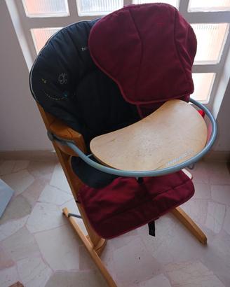 seggiolone/sedia evolutiva in legno 