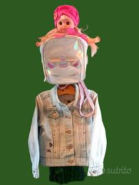 giubbino Kiabi zainetto bambola 