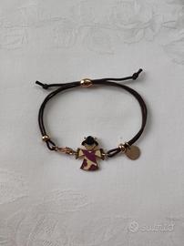 BraccialeTourne ciondolo argento dorato 