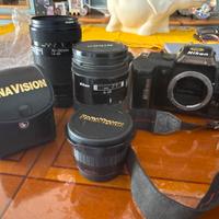 Nikon f401 con obiettivi