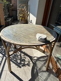 tavolo + 4 sedie +dondolo da Esterno da restaurare