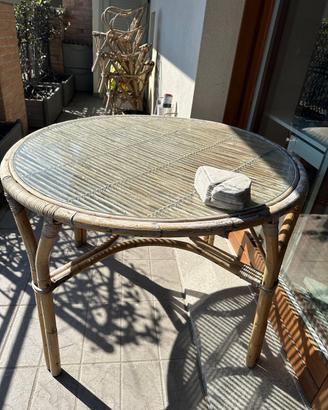 tavolo + 4 sedie +dondolo da Esterno da restaurare