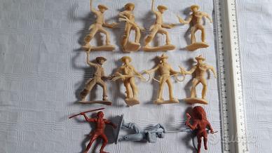 Soldatini  lotto misto FAR WEST INDIANI COWBOYS