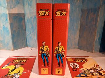 Fumetti TEX strisce anastatica su raccoglitori