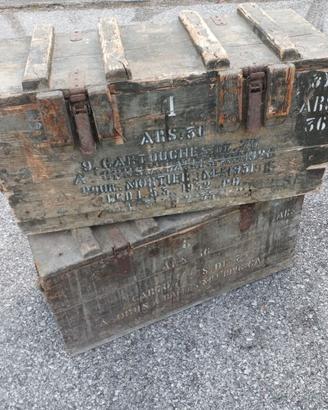 Casse munizioni artiglieria francesi WW2 - 2GM