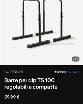 Parallele per dips decathlon
