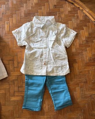 Completo camicia jeans