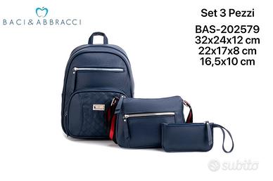set zaino donna 3 pezzi Baci è Abbracci.