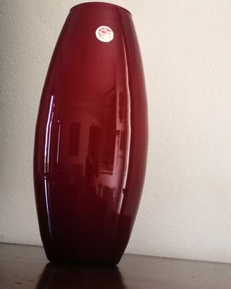 vaso vintage Murano vetro soffiato H 25 cm