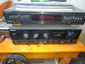 Amplificatore vintage ed equalizzatore Sony 