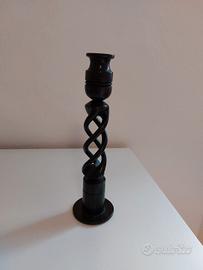 Portacandele in legno 