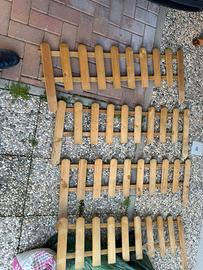 Staccionate per contorno aiuole