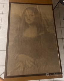 Quadro grande Gioconda 118x80 con cornice