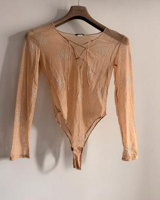 Body Tezenis Nude con glitter