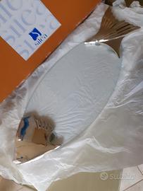 Vassoio in argento e cristallo 