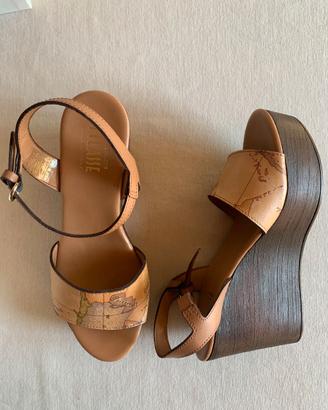 Alviero Martini 1ª Classe sandali zeppa donna 36 n