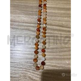 COLLANA CORNIOLA SFACETTATA NODI