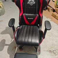 Sedia Gaming AutoFull Pro con Poggiapiedi 