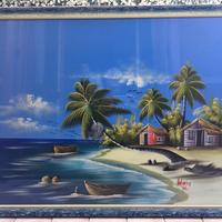 Dipinto paesaggio Dominicano 109x84,5