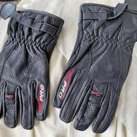 Guanti da moto in pelle traforata a pro