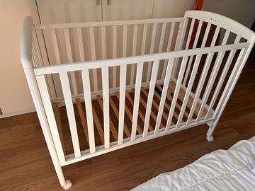 lettino bimbi + materasso + biancheria