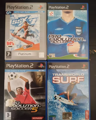 4 Custodie vuote Playstation 2