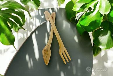 Posate artigianali in legno