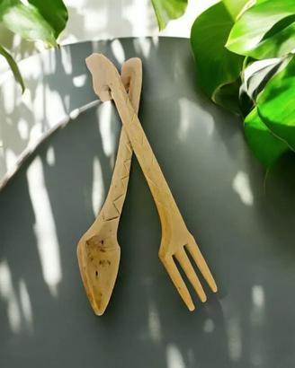 Posate artigianali in legno